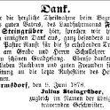 1878-06-09 Hdf Trauer Steingrueber